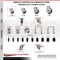 Service Caster 3 Inch 316SS Thermoplastic Rubber Swivel 1-3/4 Inch Stem Caster Lock Brake SCC SCC-SS316TTLEX20S314-TPRB-134 - alternate 3